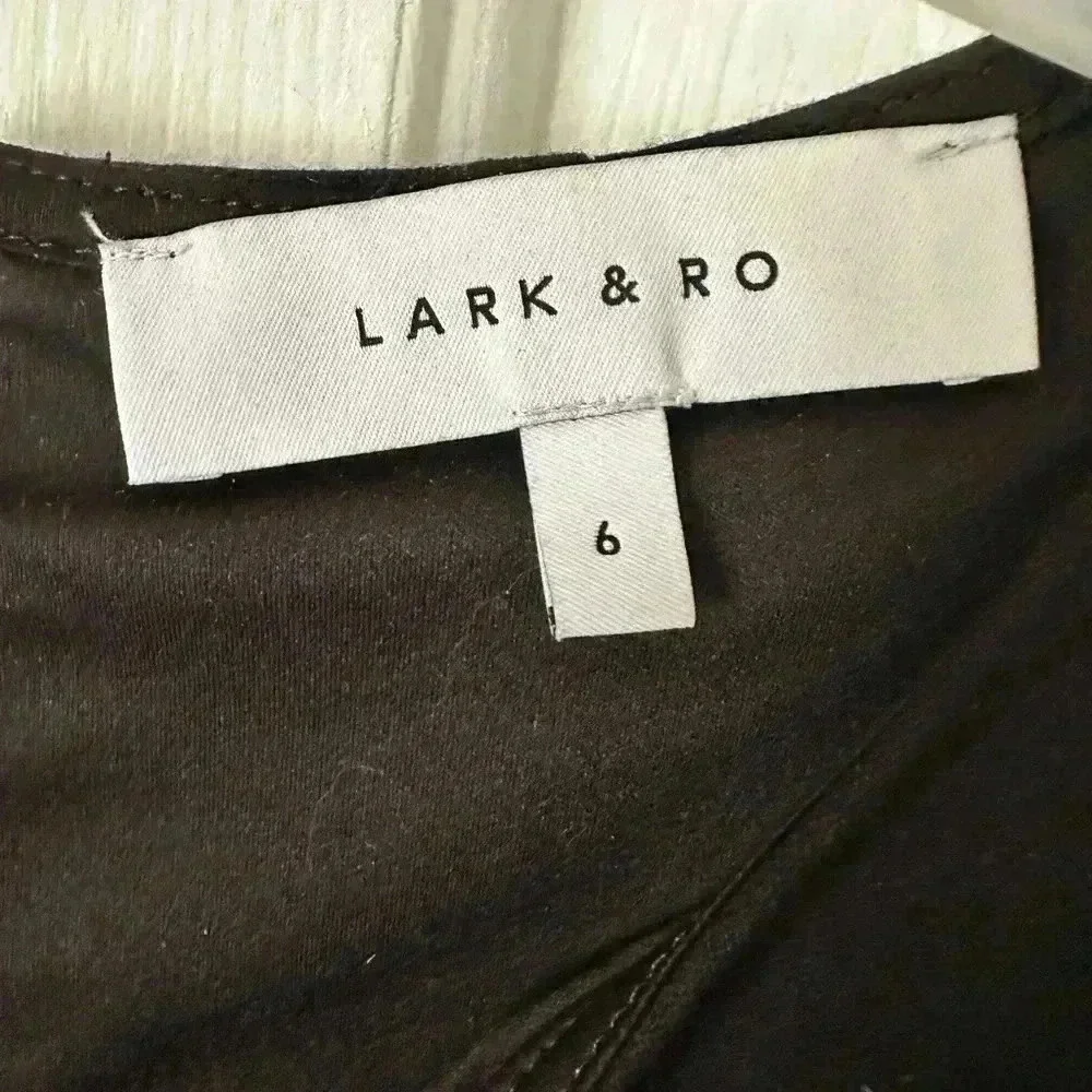 Lark & Ro Black sleeveless shift mini dress, size 6 - Picture 3 of 3